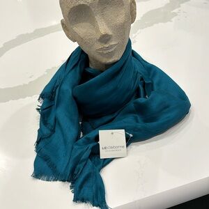 Liz Claiborne teal rayon scarf!